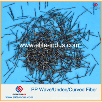 Concrete Fiber Reinforcement Polypropylene Curved Fiber Macro Fiber